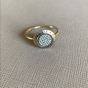 Pandora Logo Pave Ring